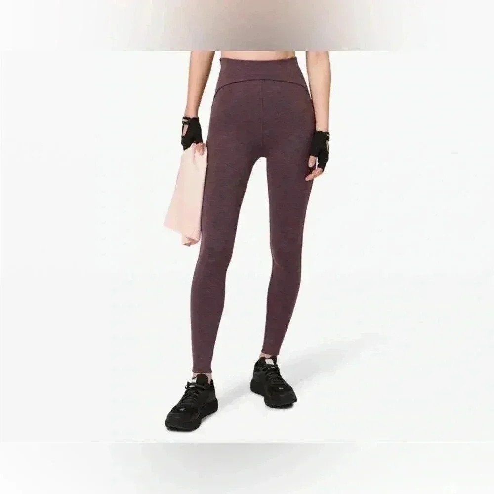 Lululemon Power Within Super High-Rise Pant in
Heathered Black Currant